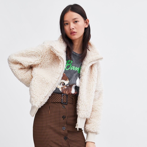 zara teddy bomber